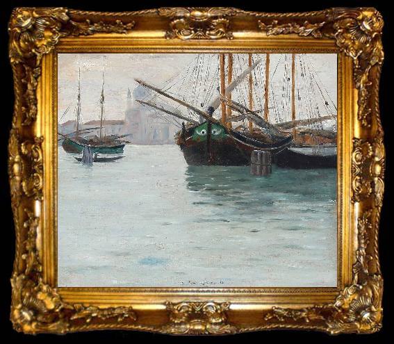 framed  Johan Richter Canale Grande in Venice, ta009-2